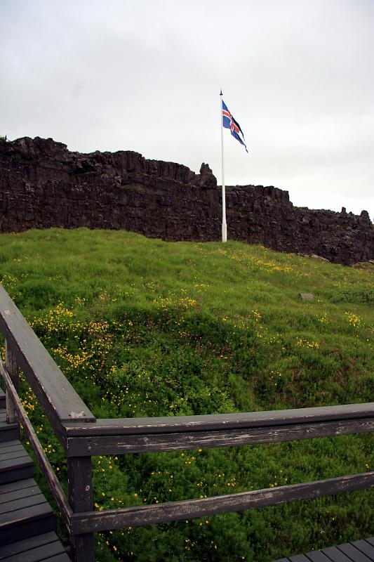 IMG_8913-e.jpg - The Lögberg (Lawrock) in Thingvellir, S-Iceland. This is the founding and meeting place of the old Alþingi, the parliament established in 930