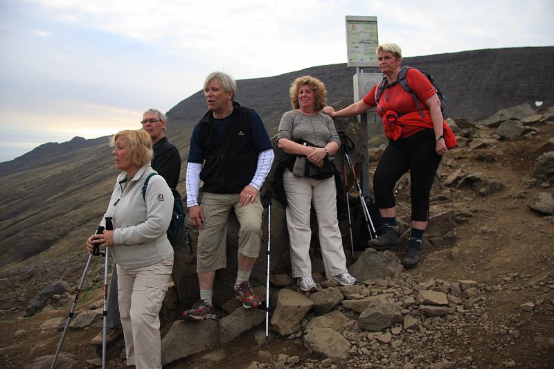 IMG_7660.JPG - Komin upp að Steini. Lítill en góður hópur
