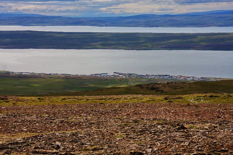 IMG_13680-e.jpg - Séð niður á Hvammstanga ofan af Fjalagilshæðum